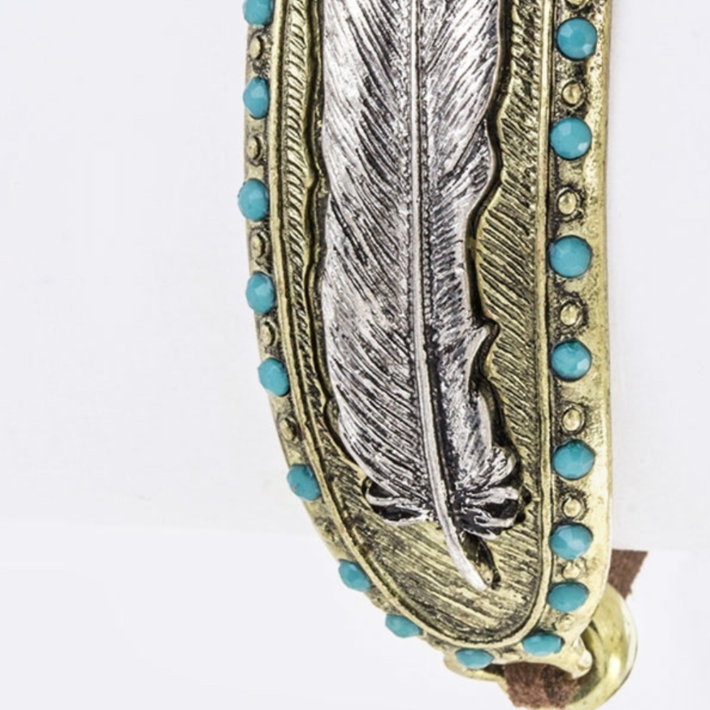 Feather Drawstring Cuff - Picture 4 of 5